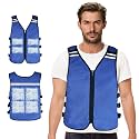 Cooling Vest with 32 Ice Packs, Reflective Ice Jacket for Hot Weather