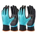 COOLJOB Waterproof Gardening Gloves Double Coated Garden