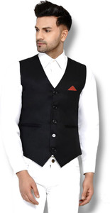 Coolking Solid Men Waistcoat