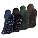 CoolMate Mens Grip Socks, Non Slip Athletic Socks for Pilates, Yoga