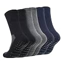 CoolMate Mens Grip Socks, Non Slip Athletic Socks for Pilates, Yoga