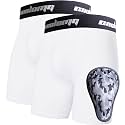 COOLOMG 2-Pack Boys Baseball Underwear with 1 Soft Protective Athletic Cup