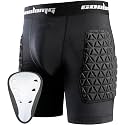 COOLOMG Youth Boys Sliding Shorts with Athletic Cup Baseball
