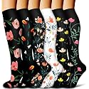 COOLOVER Copper Compression Socks for Women and Men(6 Pairs)-Best Support for Running, Athletic, Travel