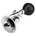 Coolrunner Bugle Horn, Retro Clown Horn, Kids Bike Horn, Classic Vintage Metal Twist Loudspeaker Siren Hooter Snail Air Horn for Vehicles Bicycles Golf Cart