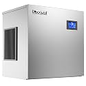 Coolski Commercial Ice Maker 450LBS/Day, Top Portion of Ice Machine, Clear Ice Cubes/Air Cooling/22 Inch Wide/Stainless Steel