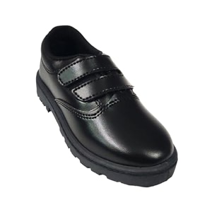coolz unisex kids black formal school uniform shoes deluxe vel