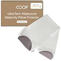 Coop Home Goods Ultra-Tech Waterproof Maternity Pillow Protector – Zippered Cover for U-Shaped Maternity Pillows, Oeko-Tex Certified, Breathable, Machine Washable