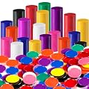 Coopay 1000 Pieces 1 Inch Bingo Chips Bulk, 10 Colors Bingo Markers for Math Practice, Plastic Learning Counters Disks Counting Discs, Poker Chips Game Tokens Kids Reward