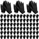 Coopay 12/24/48/100 Pairs Kids Winter Magic Gloves, Stretchy Full Finger Bulk Children Knitted Gloves for Boys Girls Student