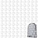 Coopay 12/50/100 Pack Plastic Baseballs Practice Training Balls Lightweight Hollow Softballs with a Drawstring Bag for Hitting Pitching Batting Training Indoor Outdoor Sport