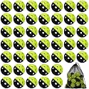 Coopay 12/50/100 Pack Plastic Baseballs Practice Training Balls Lightweight Hollow Softballs with a Drawstring Bag for Hitting Pitching Batting Training Indoor Outdoor Sport