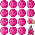 Coopay 14/48 Pack Practice Baseball Softball, Plastic Training Balls Lightweight Hollow Limited Flight Softballs for Hitting, Pitching, Batting Training Indoor Outdoor Use