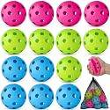Coopay 14/48 Pack Practice Baseball Softball, Plastic Training Balls Lightweight Hollow Limited Flight Softballs for Hitting, Pitching, Batting Training Indoor Outdoor Use