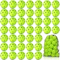 Coopay 14/48 Pack Practice Baseball Softball, Plastic Training Balls Lightweight Hollow Limited Flight Softballs for Hitting, Pitching, Batting Training Indoor Outdoor Use