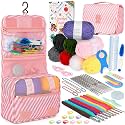 Coopay 63 Pcs Crochet Kit for Beginners, All-in-One Crochet Starter Kits