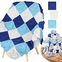 Coopay Crochet Kit for Beginners, 3D Heart Granny Square Blanket Kit, Set B