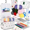 Coopay Upgraded Crochet Kit for Beginners, All-in-One Crochet Kits (63Pcs)