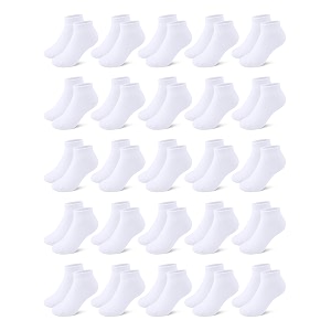 cooraby 25 pairs kids39 low cut socks half cushion sport ankle athletic socks
