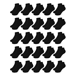 cooraby 25 pairs kids39 low cut socks half cushion sport ankle athletic socks