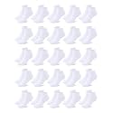 Cooraby 25 Pairs Kids' Low Cut Socks Half Cushion Sport Ankle Athletic Socks