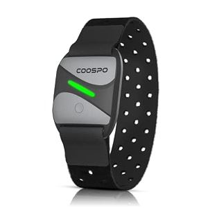 coospo heart rate monitor armband bluetooth40 amp antoptical armband heart rate sensor with led tracking hr zone hrv ip67 hr monitor for peloton zwift polar ddp yoga bike computer sport watches