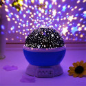Coozico Romantic Sky Star Master Night Light Projector Children Kids Baby Sleep Lighting USB Lamp Led Projection Plastic Glass Rotating for Kid's Room Decor (Assorted Colour) Star Moon Lamp Plastic Star Projector Romantic LED