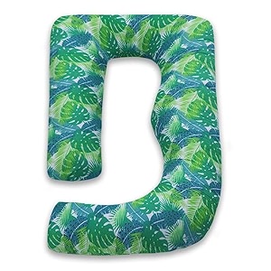 coozly g shape belly back pregnancy pillow  g shape maternity pillow with 100 cotton removable covers  g pregnancy sleeping pillow fauna