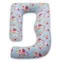 COOZLY G Shape Belly Back Pregnancy Pillow | G Shape Maternity Pillow with 100% Cotton Removable Covers | G Pregnancy Sleeping Pillow (Astro)