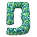 COOZLY G Shape Belly Back Pregnancy Pillow | G Shape Maternity Pillow with 100% Cotton Removable Covers | G Pregnancy Sleeping Pillow (Fauna)