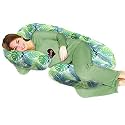 COOZLY G Shape Belly Back Pregnancy Pillow | G Shape Maternity Pillow with 100% Cotton Removable Covers | G Pregnancy Sleeping Pillow (Fauna)