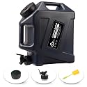COOZMENT 3.2 Gallon/5 Gallon Water Containers with Spigot, BPA Free Water Jug, Military Green Water Tank, Multifunction Water Storage Containers for Camping Outdoor Hiking,Emergency Storage