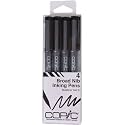 Copic Multiliner Pen 4 Piece Set Black B (Broad)