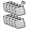 Copkim 10 Pcs Mesh Face Shield Replacement Visors Steel Wire Mesh Visor