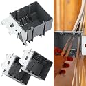 Copkim 3 Pcs Double Gang Electrical Box 2 Gang Adjustable 34 Cubic Inch