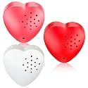 Copkim 3 Pcs Voice Recorder 20s Heart Sound Module, Red, White,Pink
