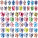 Copkim 300 Pcs Adhesive Eye Patches Bulk for Kids Girls Toddler,Patterned