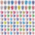 Copkim 500 Pcs Adhesive Eye Patches Bulk for Kids Girls Toddler,Patterned