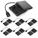 Copkim 6 Pcs USB Battery Pack for LED Lights 5V 4 AA USB to Battery Pack