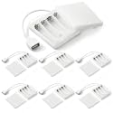 Copkim 6 Pcs USB Battery Pack for LED Lights 5V 4 AA USB to Battery Pack