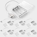 Copkim 6 Pcs USB Battery Pack for LED Lights 5V 4 AA USB to Battery Pack