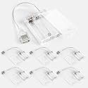 Copkim 6 Pcs USB Battery Pack for LED Lights 5V 3 AA USB to Battery Pack