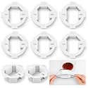 Copkim 8 Pcs Round Electrical Box Extender 4.35 x 1.5 Inches