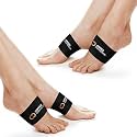 Copper Compression Arch Support - 4 Plantar Fasciitis Braces/Sleeves. Foot Care, Heel Spurs, Feet Pain Relief, Flat &amp; Fallen Arches, High Arch