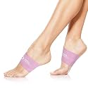 Copper Compression Arch Support Sleeves. Targeted Compression for Plantar Fasciitis Symptoms, Pain, Flat Feet &amp; High Arches. Breathable Support for Men &amp; Women - Pink