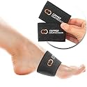 Copper Compression Padded Arch Support Sleeves. Targeted Compression for Plantar Fasciitis Symptoms, Pain, Flat Feet &amp; High Arches. Breathable Support for Men &amp; Women - Black