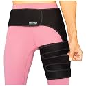 ZENKEYZ Hip Brace - Copper-Infused, Left Leg, One Size, Adjustable