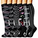 Copper Compression Socks (3 Pairs), 15-20 mmhg is BEST Athletic &amp; Medical for Men &amp; Women, Running, Flight, Travel, Nurses - Boost Performance, Blood Circulation &amp; Recovery
