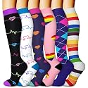 Copper Compression Socks (3 Pairs), 15-20 mmhg is BEST Athletic &amp; Medical for Men &amp; Women, Running, Flight, Travel, Nurses - Boost Performance, Blood Circulation &amp; Recovery