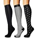 Copper Compression Socks (3 Pairs), 15-20 mmhg is BEST Athletic &amp; Medical for Men &amp; Women, Running, Flight, Travel, Nurses - Boost Performance, Blood Circulation &amp; Recovery